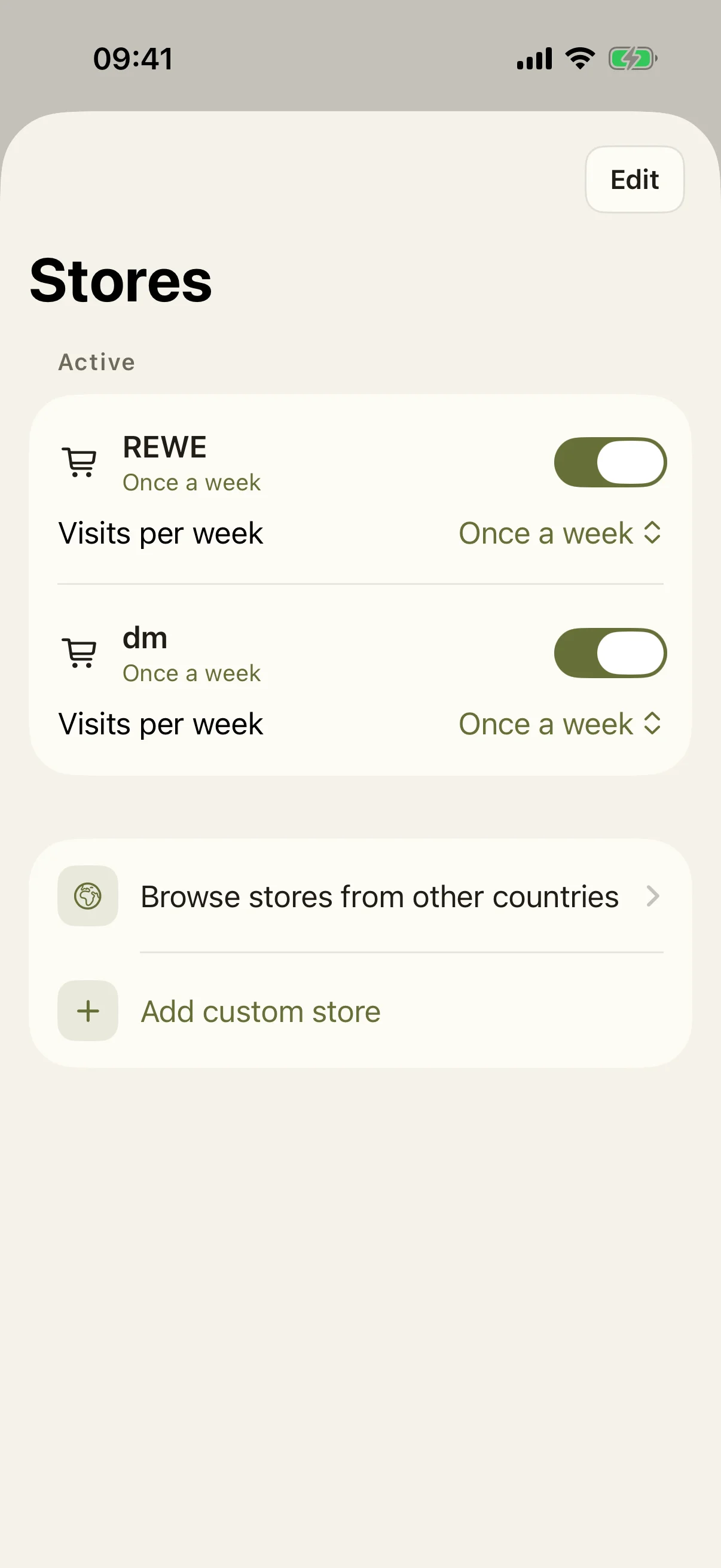 Restock store management with visit rhythm